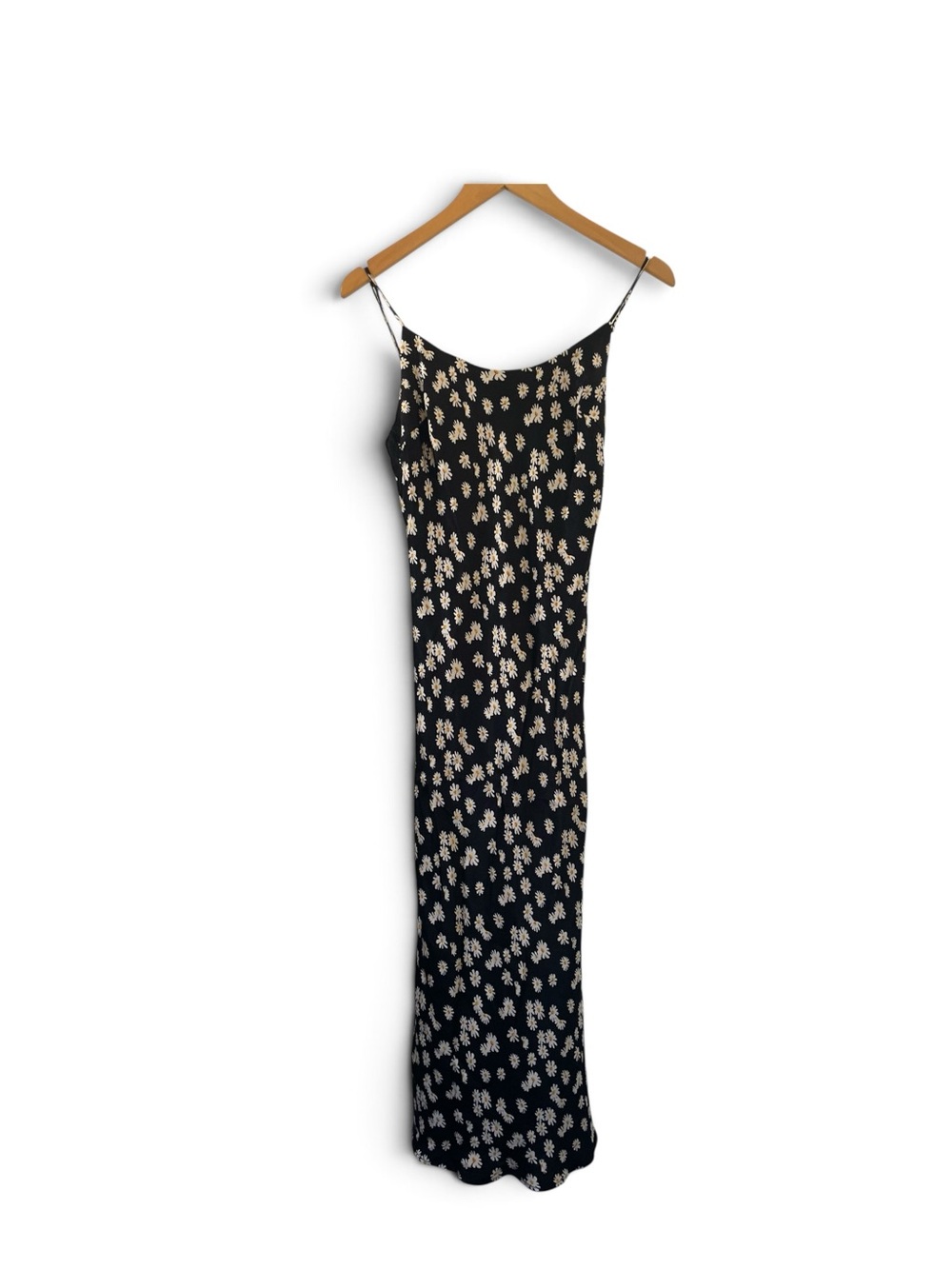 Bardot Black Floral Slip Midi Dress size 4/XS